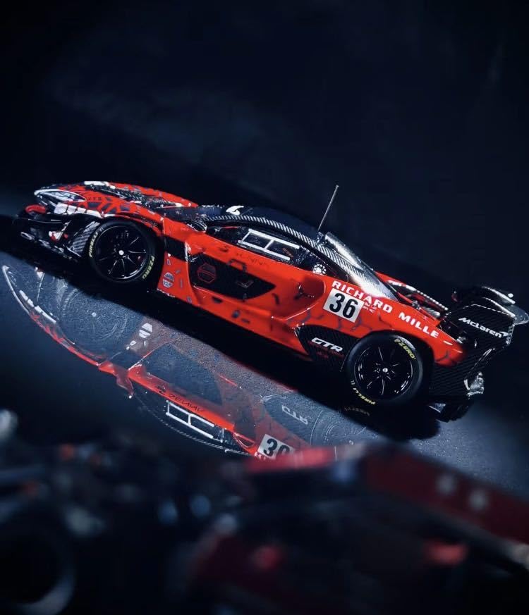 新品未開封！MINI GT McLaren Senna 赤 青 セット Kyosho 1/28 McLaren Senna GTR MINI-Z RWD RTR, Orange